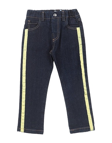 BIKKEMBERGS Denim trousers Blue 98% Cotton, 2% Elastic fibres