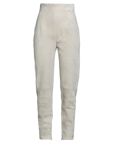 10SEI0OTTO Casual pants GRIGIO CHIARO Leather