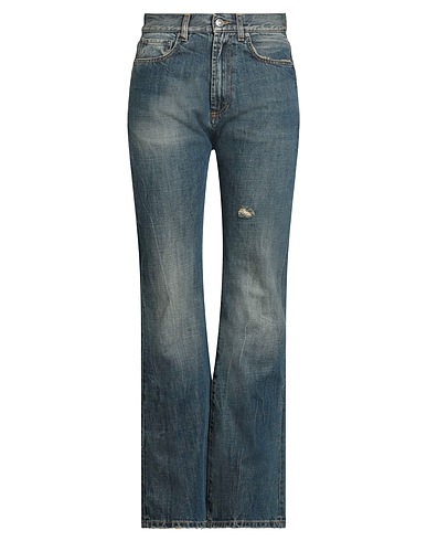 THE BIG WHITE BLUE Denim trousers Blue 100% Cotton, Polyester