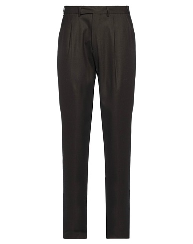 SARTORIA LATORRE Casual trouser Dark green 99% Wool, 1% Elastane