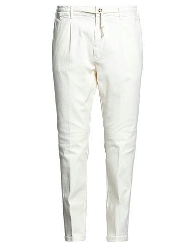 CRUNA Denim trousers Cream 87% Cotton, 9% Polyester, 4% Elastane