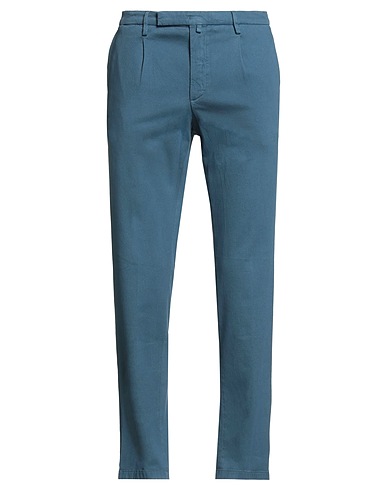 BRIGLIA 1949 Casual trouser VIRTVOSO Slate blue 95% Cotton, 3% Cashmere, 2% Elastane