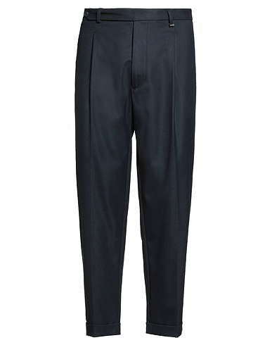 I'M BRIAN Casual trouser Midnight blue 63% Polyester, 34% Viscose, 3% Elastane