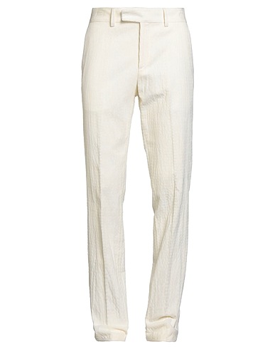 LARDINI Casual trouser Ivory 55% Viscose, 44% Cotton, 1% Elastane