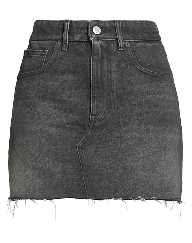 MM6 MAISON MARGIELA Jupe en jean Noir 100% Coton