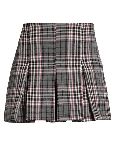 HAVEONE Mini skirt Grey 78% Polyester, 18% Viscose, 4% Elastane