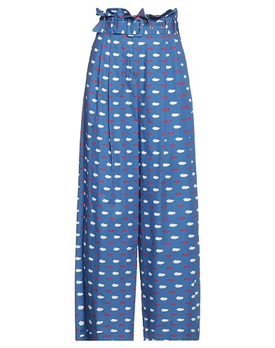 VIVETTA Casual trouser Azure 100% Cotton