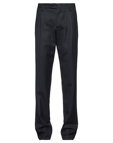 LARDINI Casual trouser Midnight blue 100% Wool