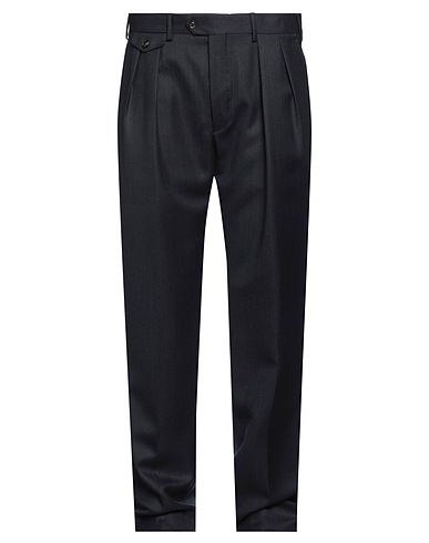 LARDINI Casual pants Midnight blue 100% Wool