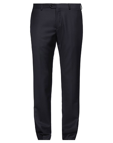 LARDINI Casual trouser Midnight blue 100% Wool
