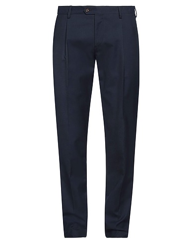 LARDINI Casual trouser Midnight blue 49% Wool, 29% Polyester, 22% Lyocell