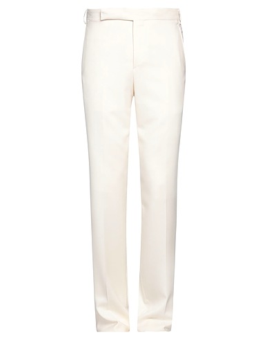 LARDINI Casual pants Off white 70% Wool, 20% Silk, 10% Cashmere