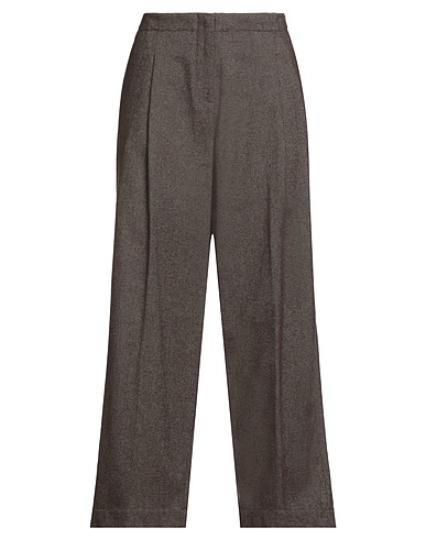 ZHELDA Casual trouser Brown 41% Wool, 27% Cotton, 25% Viscose, 7% Polyamide
