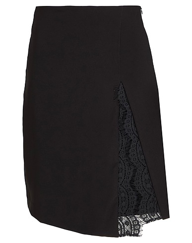 NO SECRETS Mini skirt Black 97% Polyester, 3% Elastane