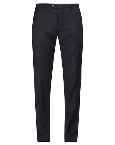 LARDINI Casual trouser Midnight blue 100% Wool