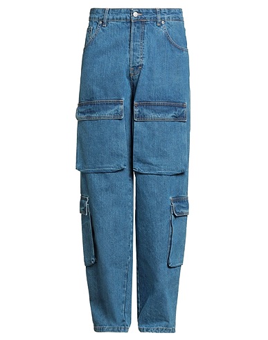 I'M BRIAN Denim trousers Blue 100% Cotton