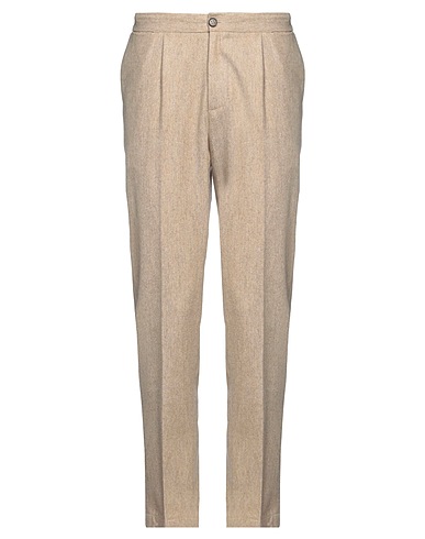 DEVORE INCIPIT Casual pants Khaki 100% Virgin Wool