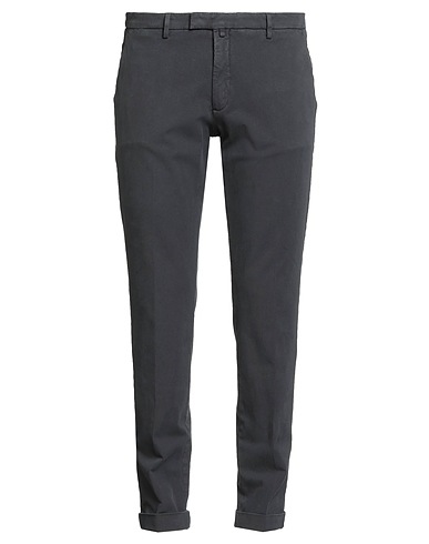BRIGLIA 1949 Casual pants Charcoal 92% Cotton, 8% Elastane