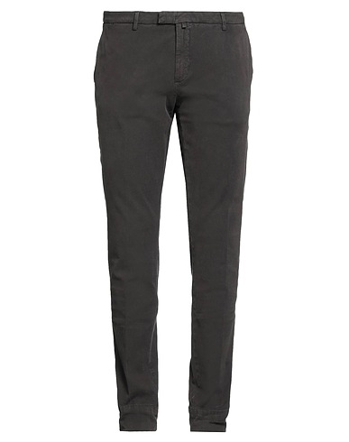 BRIGLIA 1949 Casual trouser Dark brown 92% Cotton, 8% Elastane