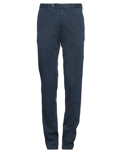 PT Torino Casual trouser Navy blue 97% Cotton, 3% Elastane