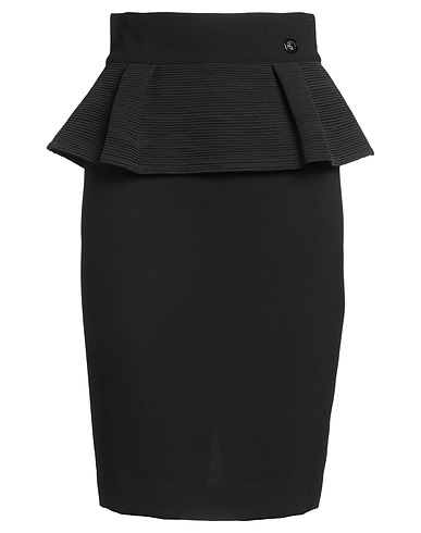 CAVALLI CLASS Midi skirt Black 100% Polyester