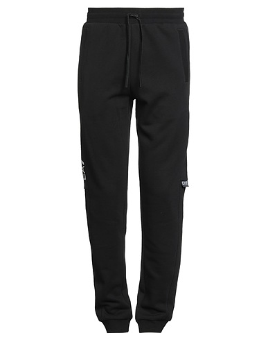 EA7 Pantalone Nero 85% Cotone, 15% Poliestere, Elastan