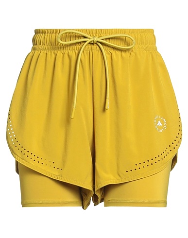 ADIDAS by STELLA McCARTNEY Shorts & Bermuda Mustard 86% Recycled polyester, 14% Elastane
