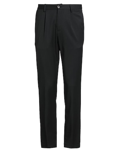 DEVORE INCIPIT Pantalone NERO 60% Lana, 38% Poliestere, 2% Elastan