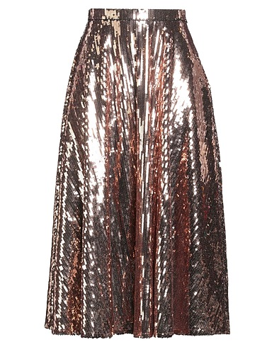 MOTHER Midi skirt Copper 100% Polyethylene