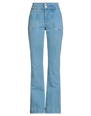 FRAME Denim trousers Blue 41% Lyocell, 40% Recycled cotton, 18% Cotton, 1% Elastane