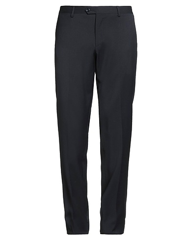 LARDINI Casual trouser Midnight blue 100% Wool