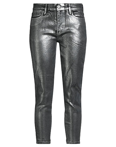 FRAME Denim pants Silver 41% Lyocell, 40% Recycled cotton, 18% Cotton, 1% Elastane