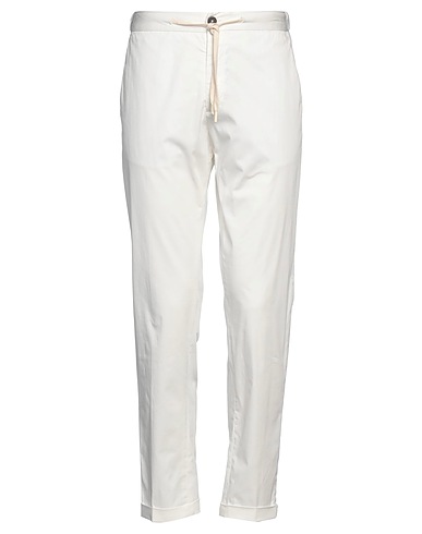 OUT/FIT Pantalon Blanc 97% Coton, 3% Élasthanne