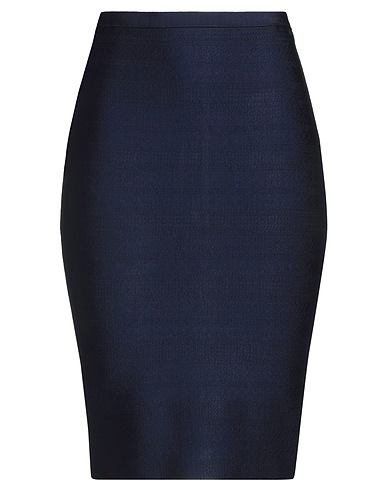BLUGIRL Midi skirt Navy 90% Viscose, 9% Polyamide, 1% Elastane