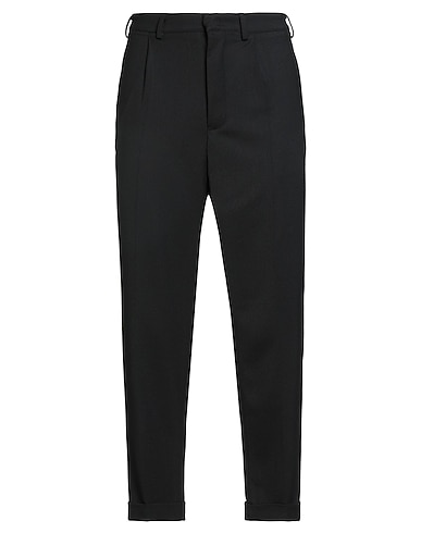 GRIFONI Pantalone Nero 54% Poliestere, 44% Lana Vergine, 2% Elastan