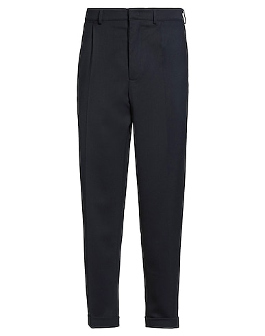 GRIFONI Casual trouser Navy blue 54% Polyester, 44% Virgin Wool, 2% Elastane
