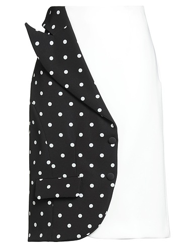 VIVETTA Midi skirt Off white 92% Polyester, 8% Elastane
