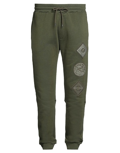 DONDUP Casual trouser Military green 100% Cotton, Elastane
