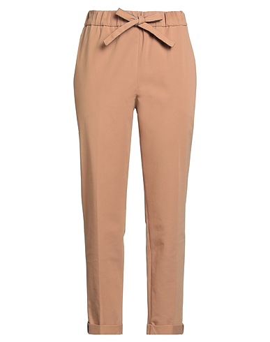 LE TRICOT PERUGIA Casual trouser Camel 93% Cotton, 7% Elastane