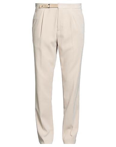 DEVORE INCIPIT Casual trouser Beige 97% Polyester, 3% Elastane