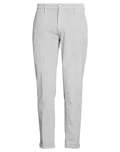 RE_HASH Pantalon Gris clair 86% Coton, 12% Modal, 2% Élasthanne