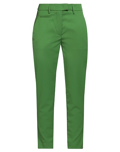DONDUP Pantalone Verde 99% Lana Vergine, 1% Elastan