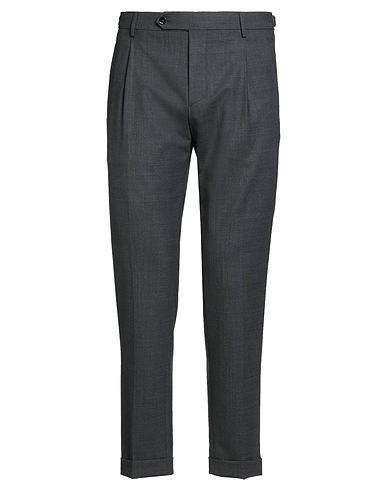 BERWICH Casual trouser Charcoal 53% Polyester, 43% Virgin Wool, 4% Elastane