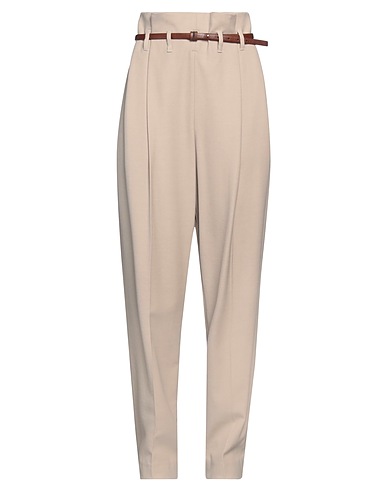BRUNELLO CUCINELLI Casual trouser Beige 71% Virgin Wool, 29% Viscose, Cotton, Nylon, Elastic fibres