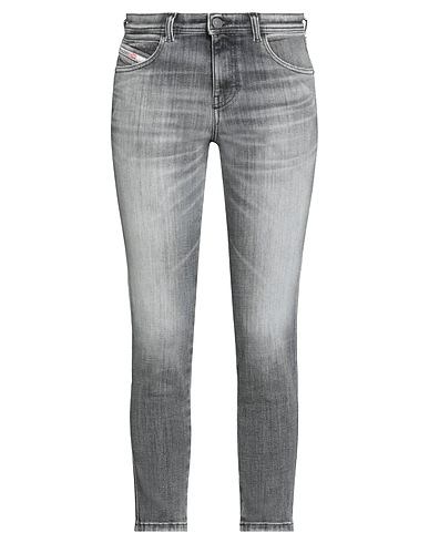 DIESEL Denim trousers Grey 96% Cotton, 3% Elastomultiester, 1% Elastane
