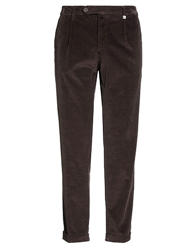 MYTHS Casual pants Dark brown 78% Cotton, 20% Modal, 2% Elastane