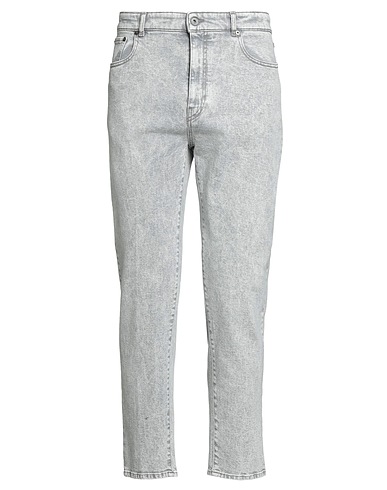 PESERICO Denim trousers Grey 99% Cotton, 1% Elastane