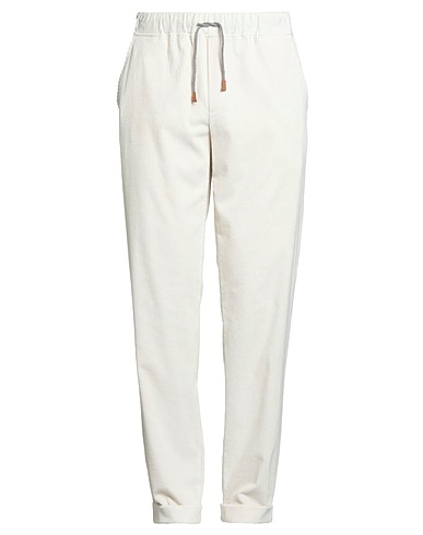 ELEVENTY Hosen PLATINUM Elfenbein 91% Baumwolle, 8% Kaschmir, 1% Elastan
