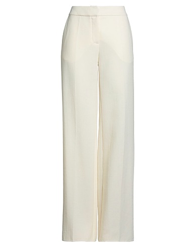 GIANLUCA CAPANNOLO Pantalone Avorio 100% Lana Vergine