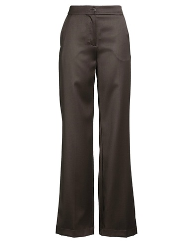 GIANLUCA CAPANNOLO Casual trouser Brown 100% Virgin Wool